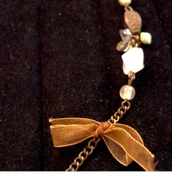 Elegant Brown and Gold Women's Necklace - Picture 3 of 5